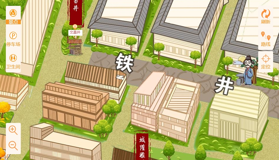 五龙口镇智慧景区：手绘地图与语音导览的完美融合